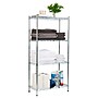 Mind Reader 4 Shelf Metal Adjustable Shelving, 48" x 11.75" x 23.5", Silver (4TSHELVU-SIL)~#|#~4A9F97E8-1534-4679-AEF227EA560F3CA7_sc7
