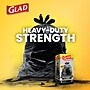 Glad Quick-Tie 30 Gallon Trash Bag with 100% PCR, 30" x 33", Low Density, 0.81 mil., Black, 10 Total Bags (00080)~#|#~4AA74939-3D4E-4C24-8A763316D6697376_sc7