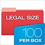 Pendaflex Recycled File Folder, 1/3-Cut Tab, Legal Size, Red, 100/Box (43501/3RED)~#|#~4AAAE515-2FAD-4D89-82310045ACCD4897_sc7