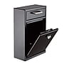 AdirOffice Wall Mounted Drop Box Indoor/Outdoor Interoffice Mailbox, Black (631-04-BLK-KC)~#|#~4AAE6C5F-1E44-4C57-842415E155EA2028_sc7