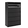 Staples HL8000 Commercial 5 File Drawers Lateral File Cabinet, Locking, Black, Letter/Legal, 42"W (21748D)~#|#~4AB10223-F646-4783-A1B65D0FFFC692C4_sc7