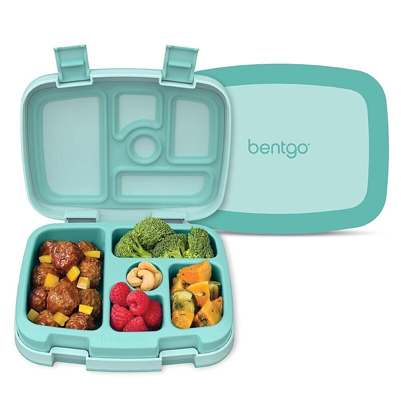 bentgo Kids Bento Box, 5-Compartment, Seafoam, 2.75 oz. (BGOKIDS-SF) image 1