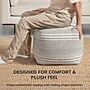Anji Mountain Summit Stone Fabric Square Pouf Ottoman (AMBPF174-1616)~#|#~4AB6DE9B-D35A-4FCE-AAEE3B53C5F4EDAE_sc7