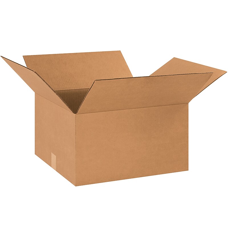 18" x 16" x 10" Shipping Boxes, 32 ECT, Brown, 20/Bundle (181610) image 1