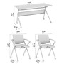 Bush Business Furniture Envision 60"W Foldable Training Room Table with 2 Chairs, Storm Gray (NVS005SG)~#|#~4ABEEA73-27A6-4EA9-8E3D1CFB8400F9B7_sc7