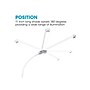 OttLite Wellness Swivel LED Desk Lamp, 25", White (CSN0800W)~#|#~4AC14D1C-842F-4F76-8A627DB7026B3660_sc7
