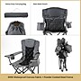 Arrowhead Outdoor Quad 6-Can Armrest Outdoor Chair, Granite Gray (TSRTKKS0316U)~#|#~4AC4E79B-1D30-4493-86207D550F11ACB0_sc7