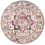 Safavieh Madison Collection 4' Round Indoor Area Rug, Machine Made, Fuchsia/Ivory (MAD603R-4R)~#|#~4AC76335-4F73-4AFF-94E02505832E48F8_sc7