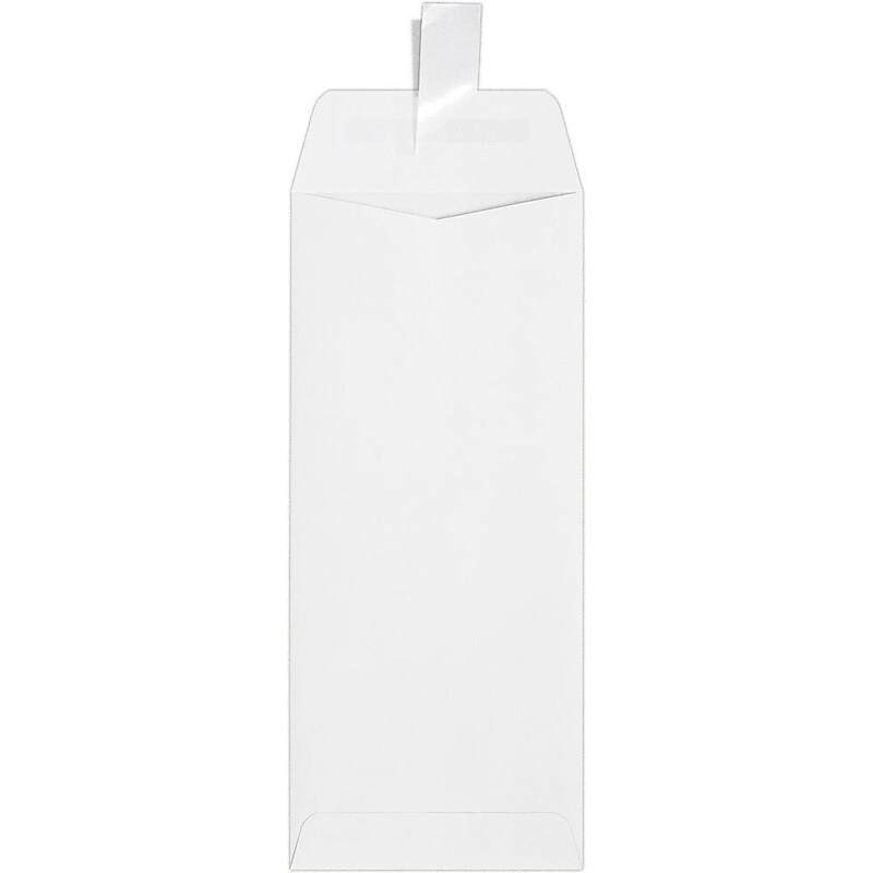 JAM Paper #10 Self Seal Policy Envelopes, 4 1/8" x 9 1/2", White, 50/Pack (7716-WPC-50) image 1