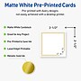 Avery Gold Double Border with Florals Matte Blank Card, White, 90/Pack (S00-DMY)~#|#~4AD658D8-DB33-4EBC-BA4570C652B3FB6D_sc7