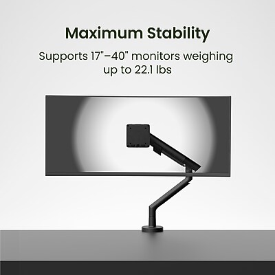 Kanto DM1 Single Monitor Desktop Mount for 17” – 40” Displays, Up to 22 lbs, Black Sansujyuku sansujyuku.com