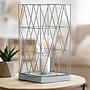 Creekwood Home Geometric Metal Cage 10" LED Table Lamp, Gray (CWT-1003-GY)~#|#~4ADDDD71-A575-4FE8-BE4BA956C837E17D_sc7