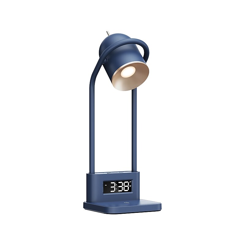 Sheffield Labs NEWPORT LED Desk Lamp, 16.7", Blue Metal (TL439Q) image 1