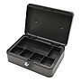 Excello Brands Steel Cash Box with Key Lock, 7 Compartments, Black (CHBX-6112-KY)~#|#~4AE8CF94-2548-43C6-B31A477F4C7B9001_sc7