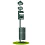 Furloo Steel Outdoor Pet Waste Station Kit with Foot Pedal & Roll Bag Dispenser, 11.5 Gallon, Green (FLO11R-S-G)~#|#~4AF286F0-4DB4-4A7D-8566DEC3293E4942_sc7