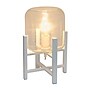 Creekwood Home 13.5" LED Table Lamp, White/Clear Glass (CWT-1000-WH)~#|#~4AF52C5C-CBE9-4275-A4221669A8808693_sc7