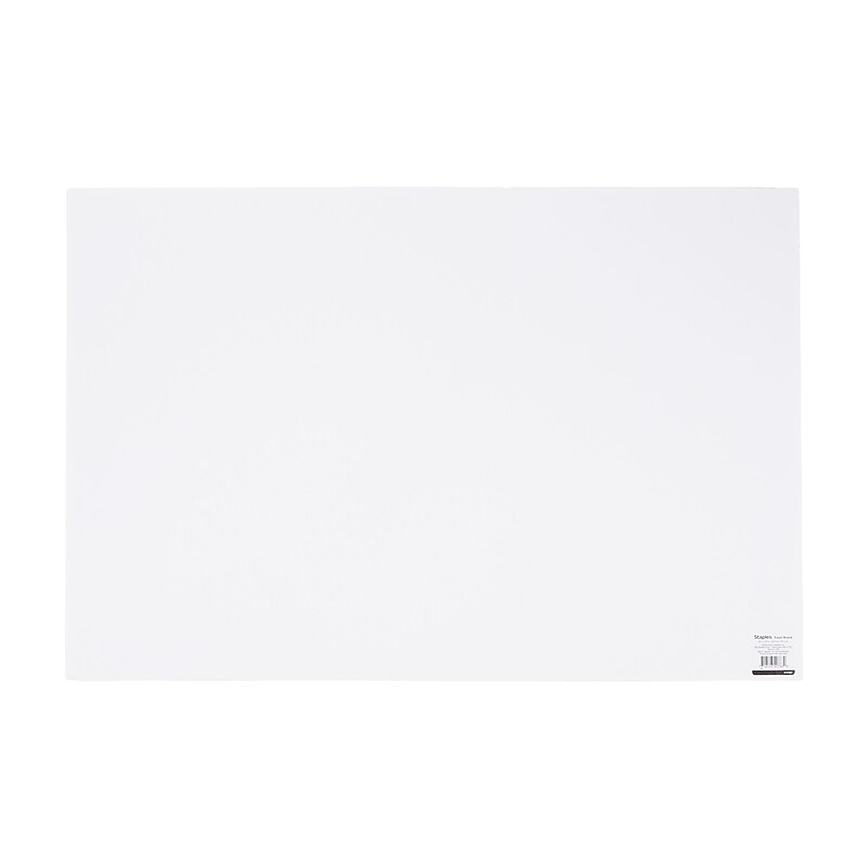 Staples Foamboard, 20" x 30", White (20182-US) image 1