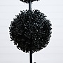 Nearly Natural UV Resistant Artificial Halloween Black Triple Ball Boxwood Topiary, 4' (T5174)~#|#~4AF8930D-8DF2-4312-9EF0F84A7BFDC315_sc7
