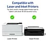 Avery Laser/Inkjet Address Labels, 1-1/3" x 4", Matte Clear, 140 Labels/Pack (8124)~#|#~4AF8DF63-BCAC-4FB2-9CA268ACB47F6723_sc7