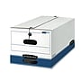 Bankers Box Stor/File Medium-Duty FastFold File Storage Boxes, String & Button, Letter Size, White/Blue, 12/Carton (00704)~#|#~4AFB06E4-C885-4C26-AFCA51B52356CE28_sc7