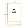 Excello Global Products Generic Holder, 4" x 6", Vertical, Desktop/Countertop, Gold Acrylic (SGNH-GT-4X6)~#|#~4AFD0B26-95F4-49C2-B80323D76BB67344_sc7