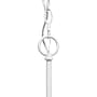 Lalia Home 3-Light 18" Adjustable Globe Hanging Metal and Clear Glass Ceiling LED Pendant, White (LHP-3010-WH)~#|#~4AFDE346-A303-406D-927ACB9191B67DBB_sc7