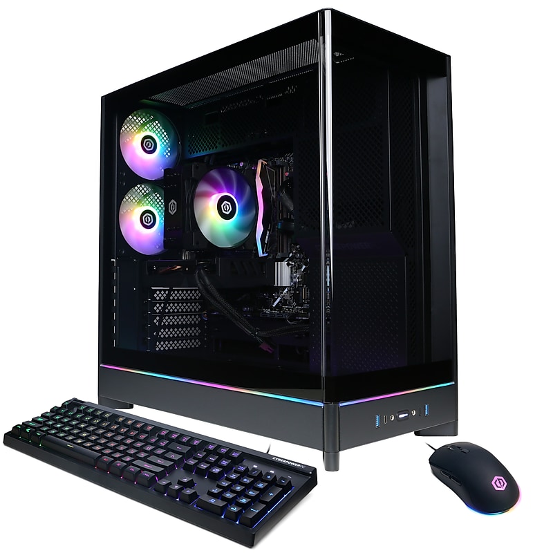 CyberPowerPC Gaming Desktop Computer, Intel Core Ultra 5 225F, Arc B580 12GB, 16GB RAM, 2TB SSD, Windows 11 Home image 1
