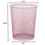 Staples Metal Mesh Trash Can, 4.4 Gallon, Dusty Pink, 3/Pack (ST63858)~#|#~4B013141-4B4C-414C-A9A50578562299C0_sc7