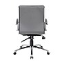 BOSS® Caresoft Plus Executive Series Mid Back Executive Chair with Metal Chrome Finish, Grey (B9476-GY)~#|#~4B032182-AC4F-4BA2-894C6CC2A96833A8_sc7