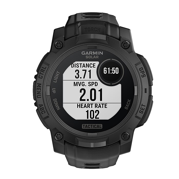 【美品】Garmin ガミン Instinct Tactical (4299) Garmin Instinct 3 Tactical Edition Solar GPS Smartwatch with