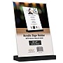 Global Printed Products Sign Holder, 5" x 7", Vertical, Table Top, Black/Clear Acrylic (SGNH-AB-5X7-BK)~#|#~4B072C3D-00ED-441C-8B93CE16DF0346A0_sc7