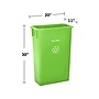 Alpine Industries Polypropylene Commercial Indoor Recycling Bin with Dolly, 23-Gallon, Lime (ALP477-LGRN-PKD)~#|#~4B0D36B3-4159-4796-B984A641F7528956_sc7