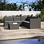 Flash Furniture Roan Indoor/Outdoor L-Shaped Sectional with Coffee Table, Gray with Gray Cushions (BNWS404GYGY)~#|#~4B1313CA-D834-40F8-862D4A83B1BFDFF8_sc7