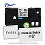 Brother P-touch Strong Adhesive Laminated Label Tape, 1-1/2" x 26.2', Black on Matte Silver (TZeS961)~#|#~4B15CC18-D7ED-4039-A7CF787206ED7AA5_sc7