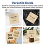 Avery Business Cards, 2.5" x 2.5", Matte Kraft Brown, 90/Pack (95271)~#|#~4B1D5842-1A9B-4EB1-9694035D199562C8_sc7