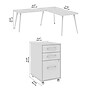 Bush Business Furniture Vista 60"W L Shaped Desk with Mobile File Cabinet, Black Walnut (VST008BWSU)~#|#~4B1F920E-1218-424E-AE9CEF0A1CA4DB22_sc7