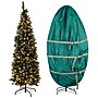 Elf Stor 6 ft. Flocked Pencil Pre-Lit Artificial Christmas Tree (50-300-6FLK-BAG)~#|#~4B270010-AB56-4E57-97801590B6BF85FB_sc7