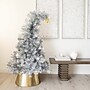 Nearly Natural 5-ft Artificial Silver Tinsel Holiday Santa's Hat Christmas Tree with Star Topper (T4795)~#|#~4B27636C-E56A-4685-BFD5DF63BF93D2D2_sc7