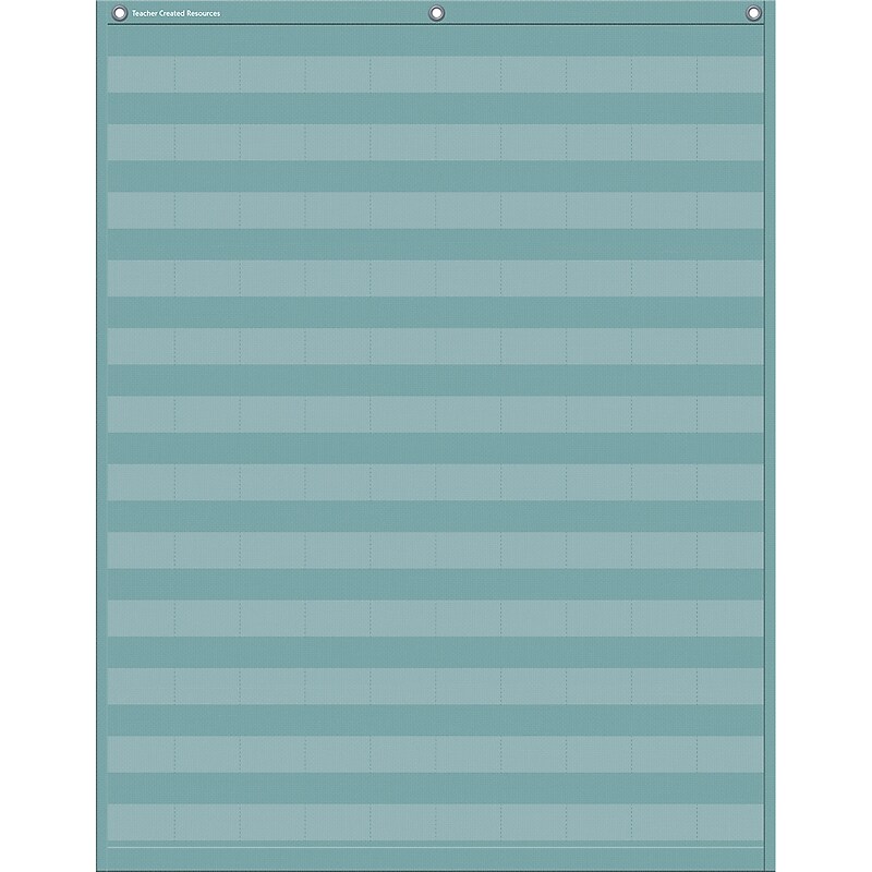 Teacher Created Resources Calming Blue 120-Pocket Chart, 28" x 39" (TCR20754) image 1