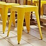Flash Furniture Kai Industrial Iron Table Height Stackable Restaurant Stool without Back, Yellow, 4-Pieces/Pack (ETBT350318YL)~#|#~4B297AA8-B3D2-4DD4-BD6C2723256ABC8A_sc7