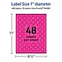 Avery Laser/Inkjet Round Multipurpose Labels, 1" Dia., Neon Magenta, 480/Pack (94500)~#|#~4B3484A5-AC21-40EF-93BA70D341AEA1DE_sc7