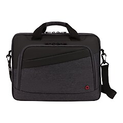Wenger Notion Laptop Slim Briefcase, Dark Navy Polyester