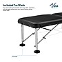 Viva Comfort Align Portable Nylon Treatment Massage Exam Table, 450lbs. Capacity, Black (925-01-BLK-MK)~#|#~4B482534-191D-452D-A6CB1F2834EC38BB_sc7