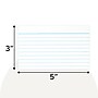 Staples Index Cards, 3" x 5", Lined, White, 500 Pack – Ruled Cards for Studying, Notes & Classroom Use~#|#~4B48EFE6-4318-43F1-8010F7B7CD0E0D1E_sc7