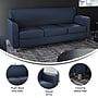 Flash Furniture Hercules Diplomat LeatherSoft Sofa, Navy/Chrome Legs (BT8273NVYCHR)~#|#~4B4AFF16-6FCC-4CA7-92758684D8041ED6_sc7
