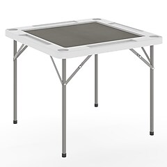Flash Furniture Silas Folding Card Game Table, Black/Green
