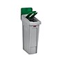 Rubbermaid Slim Jim Single-Stream Recycling Station, 23 Gallon, Gray/Green (2185054)~#|#~4B4ED969-FE58-4656-AA823B2974F2976F_sc7