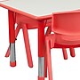 Flash Furniture Emmy Rectangular Activity Table Set, 23.625" x 47.25", Height Adjustable, Red (YU06036RECTBLRD)~#|#~4B4FF2A9-B205-49C1-B696D7228151D433_sc7