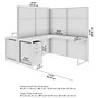 Bush Business Furniture Easy Office 2 Person L Cubicle Desk w/ Drawers, Natural Elm (EODH56SNE-03K)~#|#~4B522E8B-3C59-4B93-B19CF8A0AF59237C_sc7
