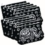 S&S Velvet Art Fabric Elephant Pouch, 12/Pack (PS1462)~#|#~4B53995A-8D9A-4DF6-AE68AE8D882D8A15_sc7